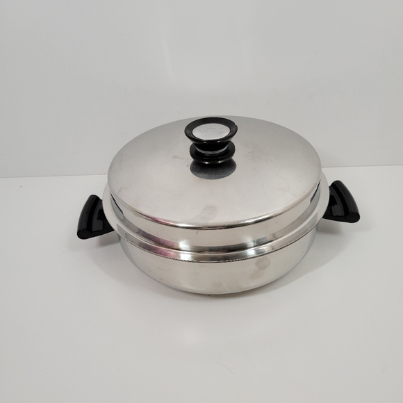 Vtg Amway Queen Stainless Steel 4qt Egg Poacher Pot With Lid - Picture 1 of 5